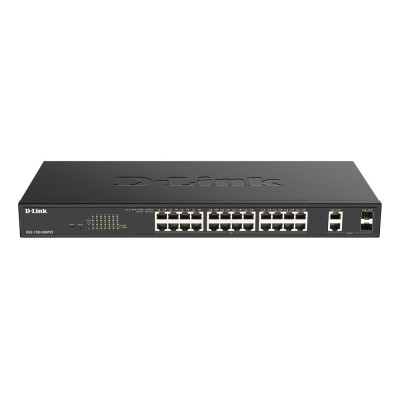 Switch D-Link DGS-1100-26MPV2 24 porturi Gigabit Administrabil, PoE+, + SFP uplink, Rack 19 Switch D-Link DGS-1100-26MPV2 24 porturi Gigabit Administrabil, PoE+, + SFP uplink, Rack 19