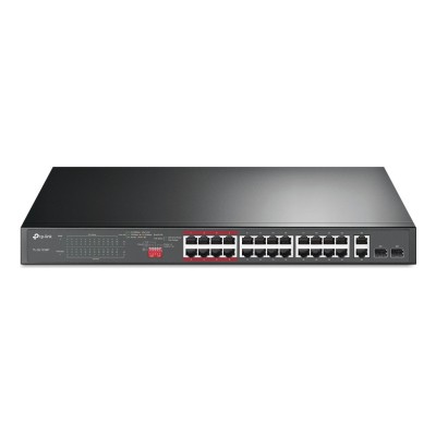 Switch TP-Link TL-SL1226P 26 porturi Gigabit Neadministrabil, PoE+, + SFP uplink, Rack 19 Switch TP-Link TL-SL1226P 26 porturi Gigabit Neadministrabil, PoE+, + SFP uplink, Rack 19