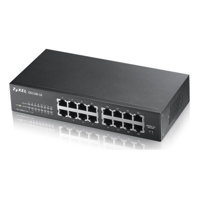 Switch Zyxel GS1100-16-EU0103F 16 porturi Gigabit Neadministrabil
