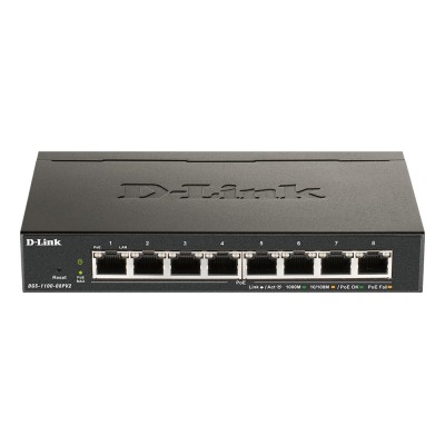 Switch D-Link DGS-1100-08PV2 8 porturi Gigabit Administrabil, PoE+ Switch D-Link DGS-1100-08PV2 8 porturi Gigabit Administrabil, PoE+
