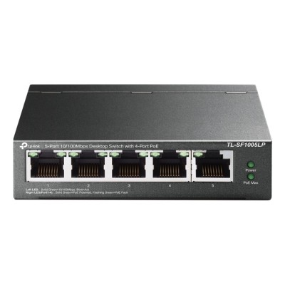 Switch TP-Link TL-SF1005LP 5 porturi 10/100 Neadministrabil, PoE Switch TP-Link TL-SF1005LP 5 porturi 10/100 Neadministrabil, PoE