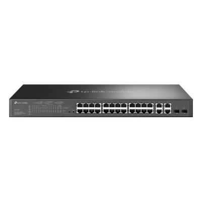 Switch TP-Link TL-SL2428P 28 porturi 10/100 Administrabil, PoE+ + SFP uplink, Rack 19 Switch TP-Link TL-SL2428P 28 porturi 10/100 Administrabil, PoE+ + SFP uplink, Rack 19