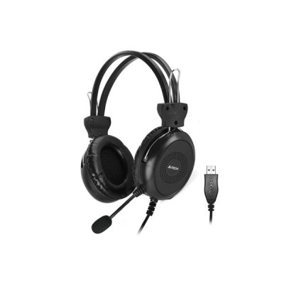 A4Tech HU-30 — Căști PC USB, difuzoare 40 mm, microfon pe braț, negru A4Tech HU-30 — Căști PC USB, difuzoare 40 mm, microfon pe braț, negru