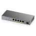 Switch Zyxel GS1350-6HP-EU0101F 5 porturi Gigabit Administrabil, PoE, + SFP uplink Switch Zyxel GS1350-6HP-EU0101F 5 porturi Gigabit Administrabil, PoE, + SFP uplink