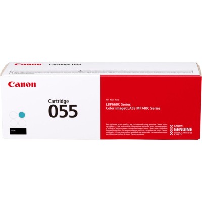 Toner Canon CRG055C Cyan, 2100 pagini Toner Canon CRG055C Cyan, 2100 pagini