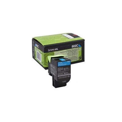 Toner Lexmark 80C20CE Cyan, 1000 pagini