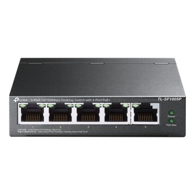 Switch TP-Link TL-SF1005P 5 porturi 10/100 Neadministrabil, PoE Switch TP-Link TL-SF1005P 5 porturi 10/100 Neadministrabil, PoE