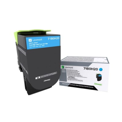Toner Lexmark 71B0H20 Cyan (XL), 3500 pagini Toner Lexmark 71B0H20 Cyan (XL), 3500 pagini