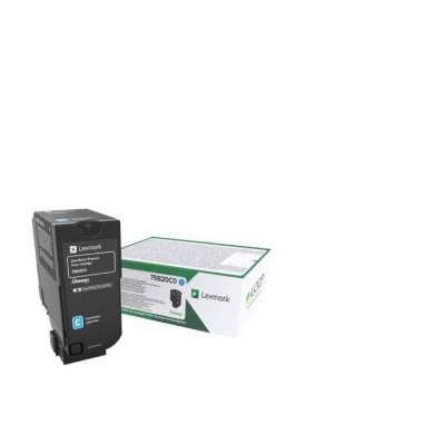 Toner Lexmark 75B20C0 Cyan (XXL), 10000 pagini Toner Lexmark 75B20C0 Cyan (XXL), 10000 pagini