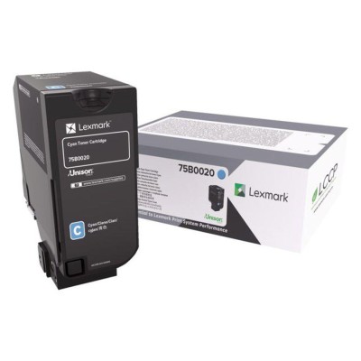 Toner Lexmark 75B0020 Cyan (XXL), 10.000 pagini Toner Lexmark 75B0020 Cyan (XXL), 10.000 pagini