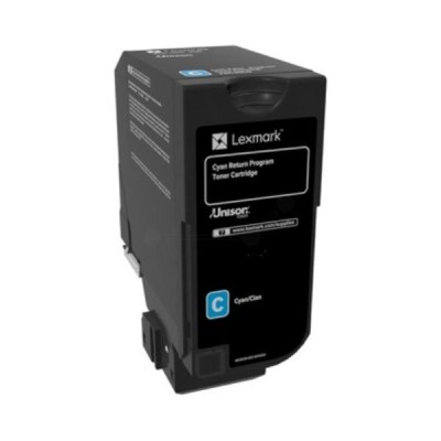 Toner Lexmark 74C2SCE Cyan (XXL), 7.000 pagini