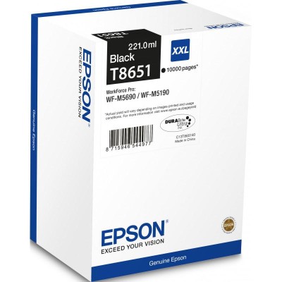 Cartus Cerneala Epson T8651 Negru 10000 pagini XL Cartus Cerneala Epson T8651 Negru 10000 pagini XL