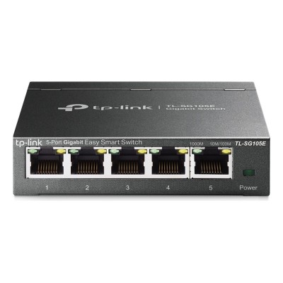 Switch TP-Link TL-SG105E 5 porturi Gigabit Administrabil Switch TP-Link TL-SG105E 5 porturi Gigabit Administrabil