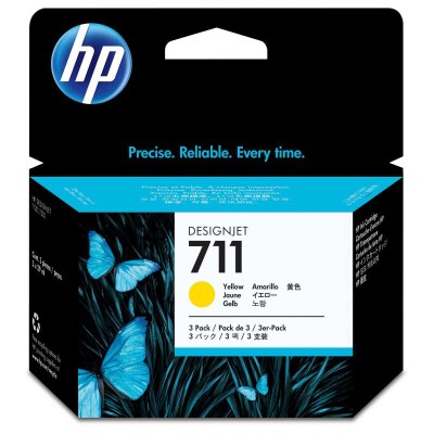 Cartus Cerneala HP 711 Galben 29ml Multipack
