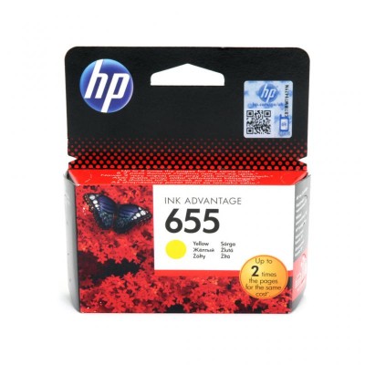 Cartus Cerneala HP 655 Galben 600 pagini