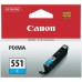 Cartus Cerneala Canon CLI-551C Cyan 7ml Cartus Cerneala Canon CLI-551C Cyan 7ml