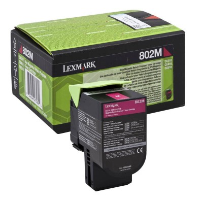 Toner Lexmark 80C20M0 Magenta, 1.000 pagini Toner Lexmark 80C20M0 Magenta, 1.000 pagini