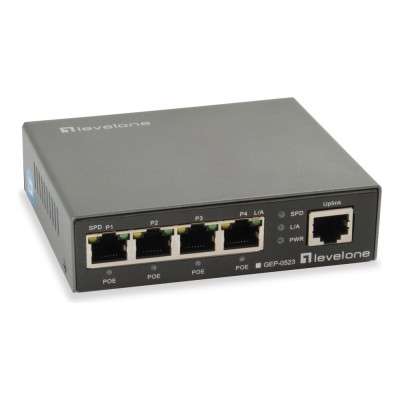Switch LEVELONE GEP-0523 5 porturi Gigabit Neadministrabil, PoE+ Switch LEVELONE GEP-0523 5 porturi Gigabit Neadministrabil, PoE+