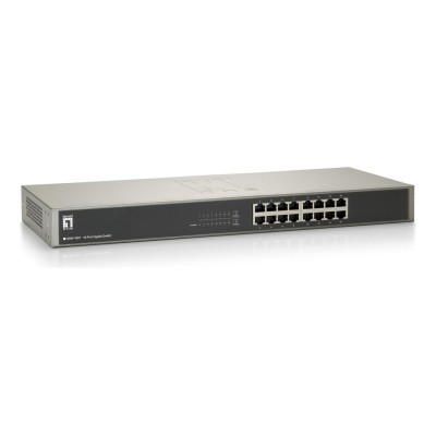 Switch LEVELONE GSW-1657 16 porturi Gigabit Neadministrabil, Rack 19 Switch LEVELONE GSW-1657 16 porturi Gigabit Neadministrabil, Rack 19