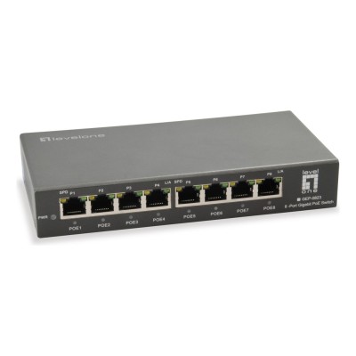 Switch LEVELONE GEP-0823 8 porturi Gigabit Neadministrabil, PoE+ Switch LEVELONE GEP-0823 8 porturi Gigabit Neadministrabil, PoE+
