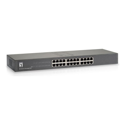 Switch LEVELONE GSW-2457 24 porturi Gigabit Neadministrabil, PoE, Rack 19 Switch LEVELONE GSW-2457 24 porturi Gigabit Neadministrabil, PoE, Rack 19