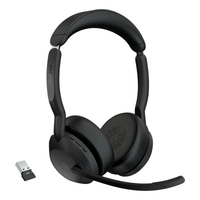 Casti Jabra Evolve2 55 Over-ear Birou, Bluetooth, ANC, cu microfon Casti Jabra Evolve2 55 Over-ear Birou, Bluetooth, ANC, cu microfon