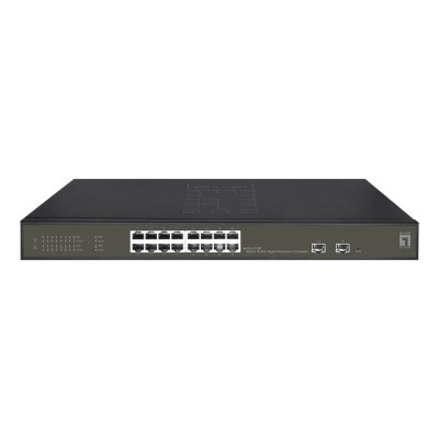 Switch LEVELONE GES-2118P 16 porturi Gigabit Administrabil, PoE+, + SFP uplink, Rack 19 Switch LEVELONE GES-2118P 16 porturi Gigabit Administrabil, PoE+, + SFP uplink, Rack 19