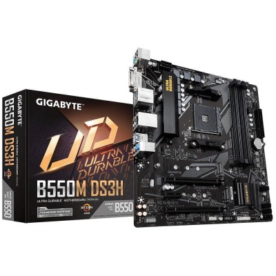 Placa de baza Gigabyte B550M DS3H 1.7, AMD B550, AM4, Micro-ATX, DDR4 Placa de baza Gigabyte B550M DS3H 1.7, AMD B550, AM4, Micro-ATX, DDR4