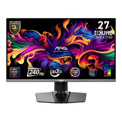 Monitor MSI MAG 272UP QD-OLED X24 27 inch, 3840 x 2160 px, OLED, 240 Hz, Gaming Monitor MSI MAG 272UP QD-OLED X24 27 inch, 3840 x 2160 px, OLED, 240 Hz, Gaming
