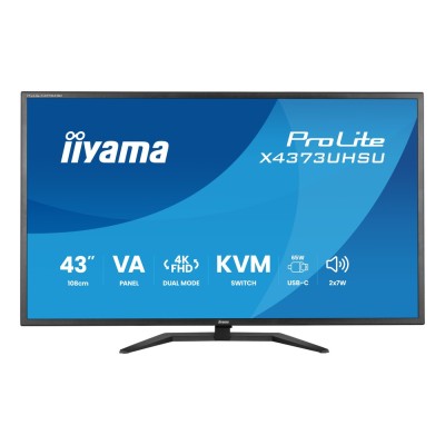 Monitor iiyama X4373UHSU-B2 42.5 inch, 3840 x 2160 px, VA, 60 Hz