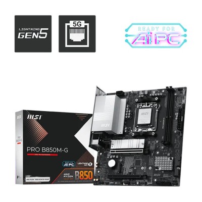 Placa de baza MSI PRO B850M-G, AMD B850, AM5, mATX, DDR5 Placa de baza MSI PRO B850M-G, AMD B850, AM5, mATX, DDR5