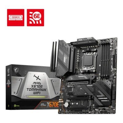 Placa de baza MSI MAG X670E TOMAHAWK WIFI, AMD X670, AM5, ATX, DDR5, Wi-Fi 6E Placa de baza MSI MAG X670E TOMAHAWK WIFI, AMD X670, AM5, ATX, DDR5, Wi-Fi 6E
