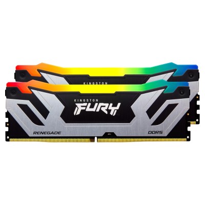 Memorie RAM Kingston FURY Renegade RGB, 96GB (2x48GB) DDR5, 6400MHz, CL32, Dual Channel Memorie RAM Kingston FURY Renegade RGB, 96GB (2x48GB) DDR5, 6400MHz, CL32, Dual Channel