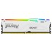 Memorie RAM Kingston FURY Beast RGB, 32GB DDR5, 6000MHz, CL36, Alb Memorie RAM Kingston FURY Beast RGB, 32GB DDR5, 6000MHz, CL36, Alb