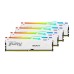 Memorie RAM Kingston FURY Beast RGB, 128GB (4x32GB) DDR5, 5600MHz, CL40, Quad Channel, Alb Memorie RAM Kingston FURY Beast RGB, 128GB (4x32GB) DDR5, 5600MHz, CL40, Quad Channel, Alb