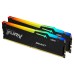 Memorie RAM Kingston FURY Beast RGB, 16GB (2x8GB) DDR5, 5600MHz, CL40, Dual Channel Memorie RAM Kingston FURY Beast RGB, 16GB (2x8GB) DDR5, 5600MHz, CL40, Dual Channel