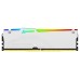 Memorie RAM Kingston FURY Beast White RGB, 32GB DDR5, 5200MHz, CL40 Memorie RAM Kingston FURY Beast White RGB, 32GB DDR5, 5200MHz, CL40