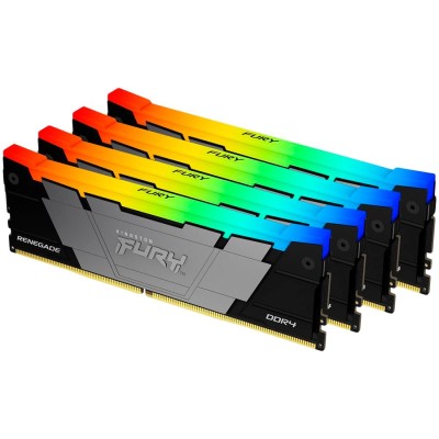 Memorie RAM Kingston FURY Renegade RGB, 32GB (4x8GB) DDR4, 3600MHz, CL16, Quad Channel Memorie RAM Kingston FURY Renegade RGB, 32GB (4x8GB) DDR4, 3600MHz, CL16, Quad Channel