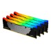 Memorie RAM Kingston FURY Renegade RGB, 32GB (4x8GB) DDR4, 3600MHz, CL16, Quad Channel Memorie RAM Kingston FURY Renegade RGB, 32GB (4x8GB) DDR4, 3600MHz, CL16, Quad Channel