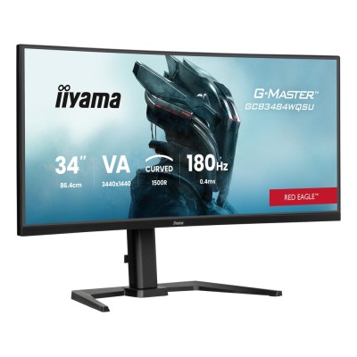 Monitor iiyama GCB3484WQSU-B1 34 inch, 3440 x 1440 px, VA, 180 Hz, Curbat, Gaming