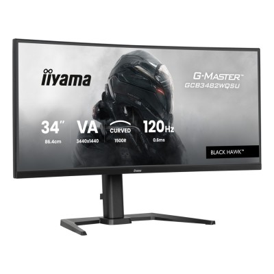 Monitor iiyama GCB3482WQSU-B1 34 inch, 3440 x 1440 px, VA, 120 Hz, Curbat, Gaming Monitor iiyama GCB3482WQSU-B1 34 inch, 3440 x 1440 px, VA, 120 Hz, Curbat, Gaming