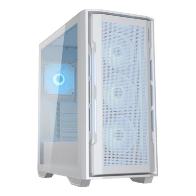 Carcasa COUGAR UNIFACE RGB Mid Tower, tempered glass, Alb