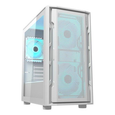 Carcasa COUGAR UNIFACE MINI RGB Mini Tower, tempered glass, Alb
