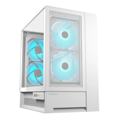 Carcasa COUGAR OmnyX Mid Tower, tempered glass, Alb