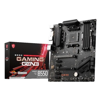 Placa de baza MSI B550 GAMING GEN3, AMD B550 Chipset, AM4, ATX, DDR4 Placa de baza MSI B550 GAMING GEN3, AMD B550 Chipset, AM4, ATX, DDR4