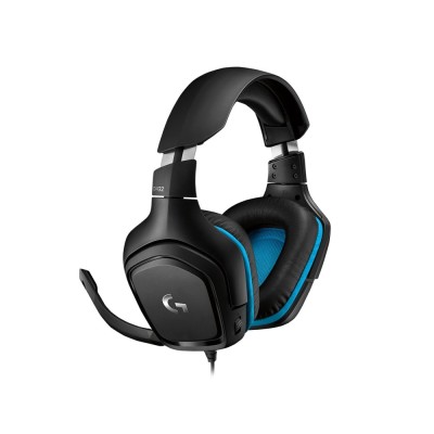 Casti Logitech LOGITECH G432 Wired Gaming Headset 7.1 - LEATHERETTE - BLACK/BLUE - USB LOGITECH G432 Over-ear Gaming, cu fir USB-A + Jack 3.5mm, cu microfon detașabil Casti Logitech LOGITECH G432 Wired Gaming Headset 7.1 - LEATHERETTE - BLACK/BLUE - USB LOGITECH G432 Over-ear Gaming, cu fir USB-A + Jack 3.5mm, cu microfon detașabil