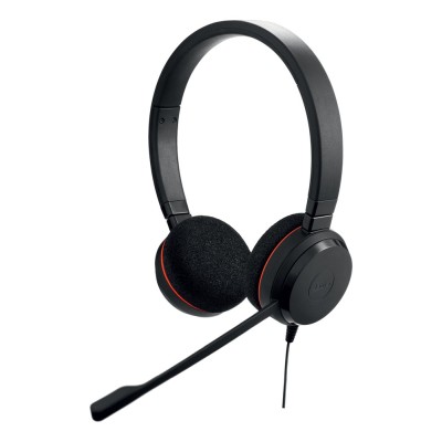 Casti Jabra Evolve 20 On-ear Birou, cu fir USB-C/USB-A, cu microfon