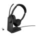 Casti Jabra Evolve2 55 On-ear Birou, Bluetooth, cu microfon Casti Jabra Evolve2 55 On-ear Birou, Bluetooth, cu microfon
