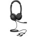 Casti Jabra Evolve2 30 - SE On-ear Birou, cu fir USB-C/USB-A, cu microfon
