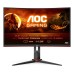 Monitor AOC C24G2U/BK 24 inch, 1920 x 1080 px, VA, 165 Hz, Curbat, Gaming